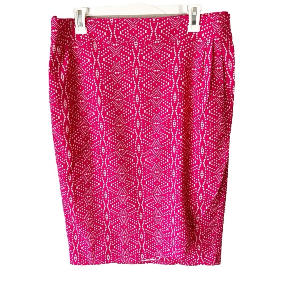 RipSkirt Skirt Women's Large Pink Geometric Resortwear Luau Tropical Beachy Pool